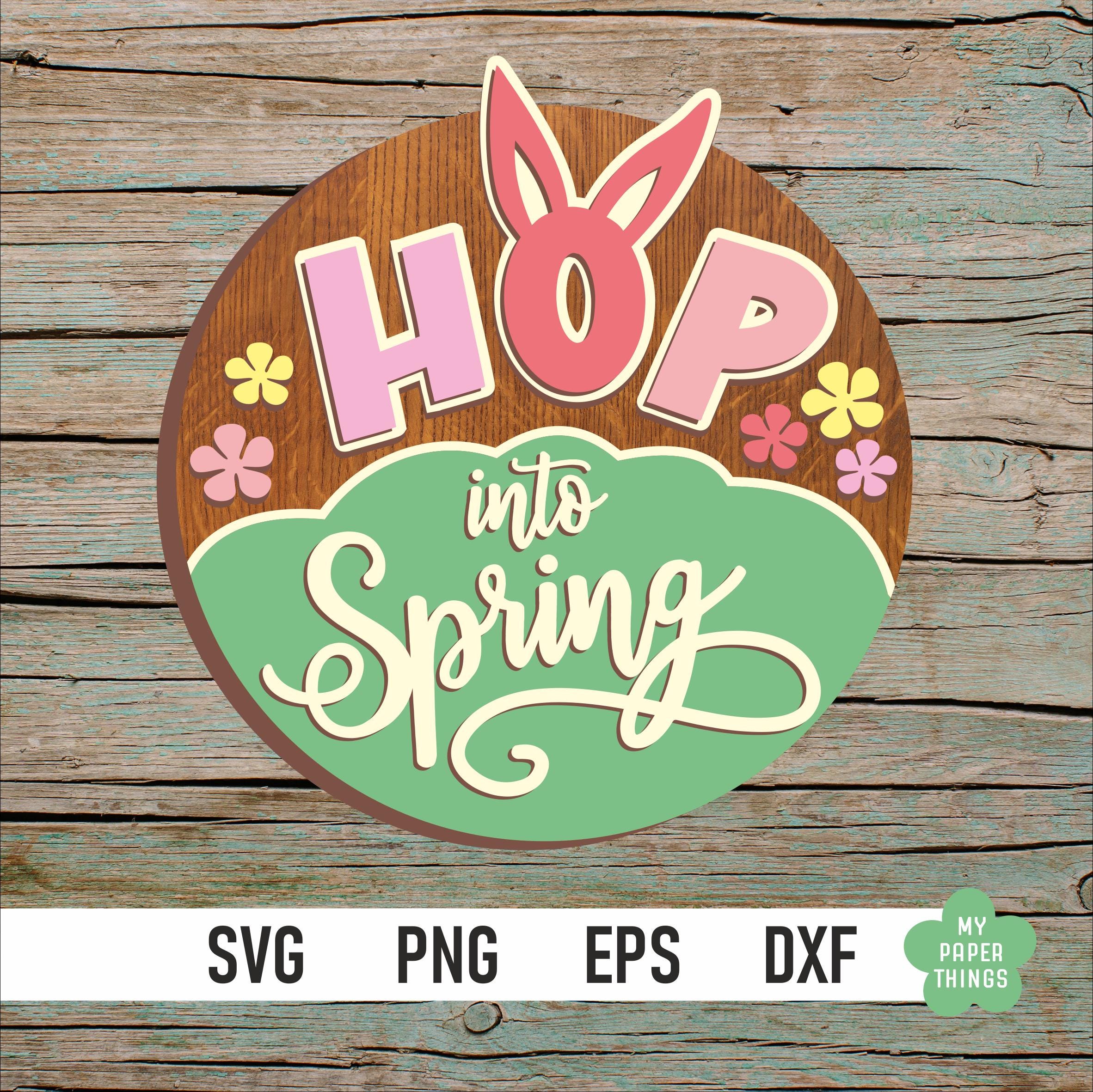 Spring Round Door Signs Laser Cut Designs Bundle, Welcome Sign Svg - Etsy
