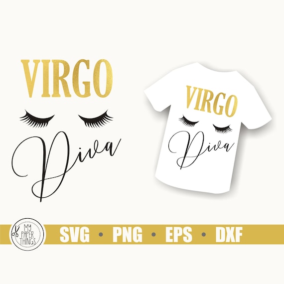 Download Virgo Sign Svg Birthday Svg Diva Svg Horoscope Svg Zodiac Etsy