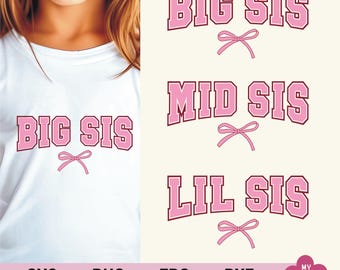 Sisters svg png, Big sister Svg, Little Sister Svg, Sisters Matching Shirt Designs
