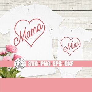Mommy and Me SVG Bundle Mama and Mini Svg Bundle Mothers - Etsy