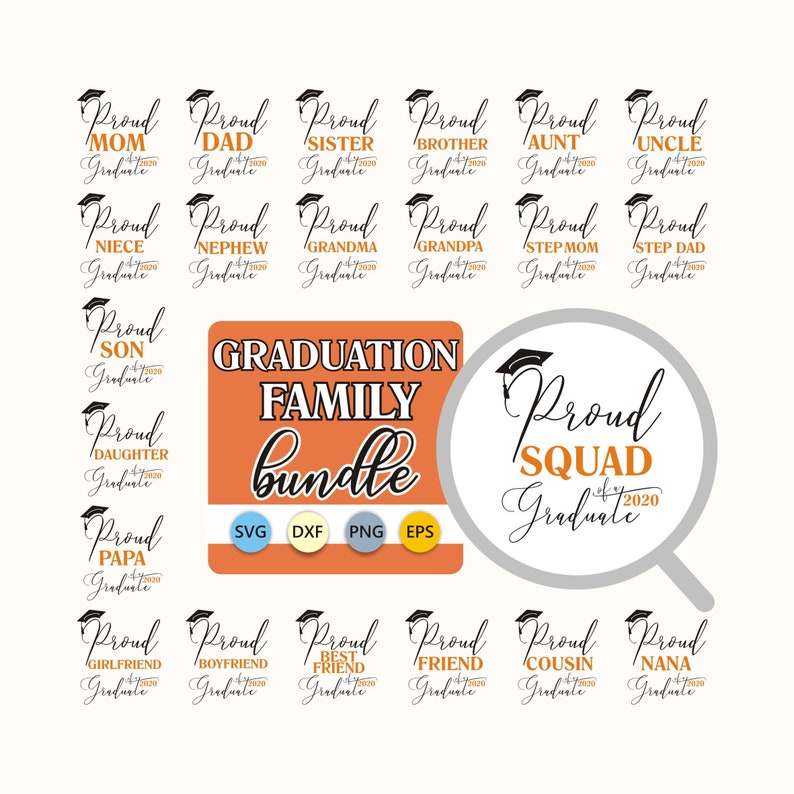 Download Proud of a graduate bundle Graduation family svg bundle | Etsy