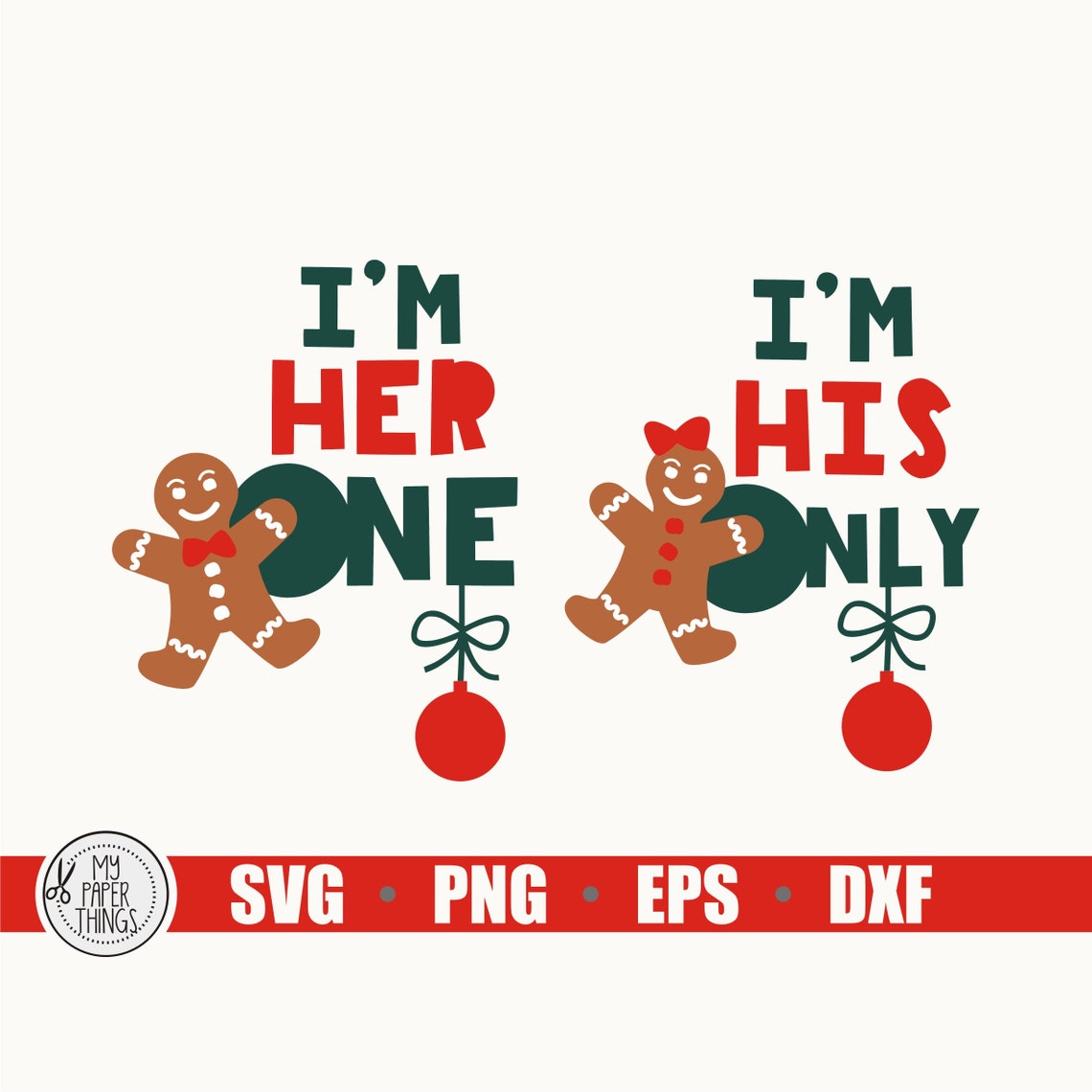 Christmas Couple shirts SVG dxf eps png cut file for  Etsy