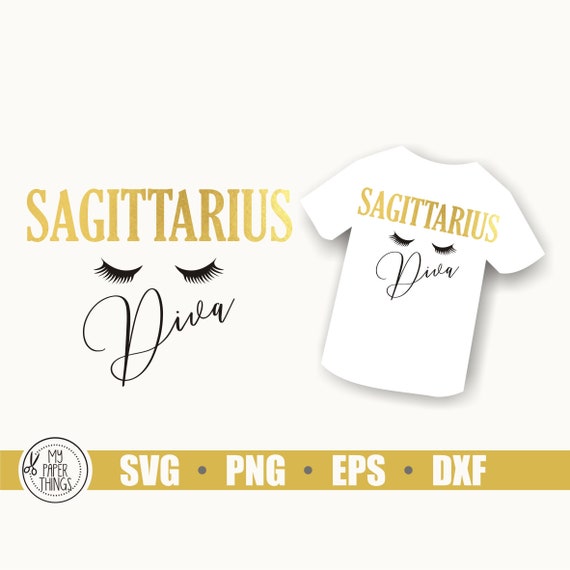 Download Sagittarius Sign Svg Birthday Svg Diva Svg Horoscope Svg Etsy
