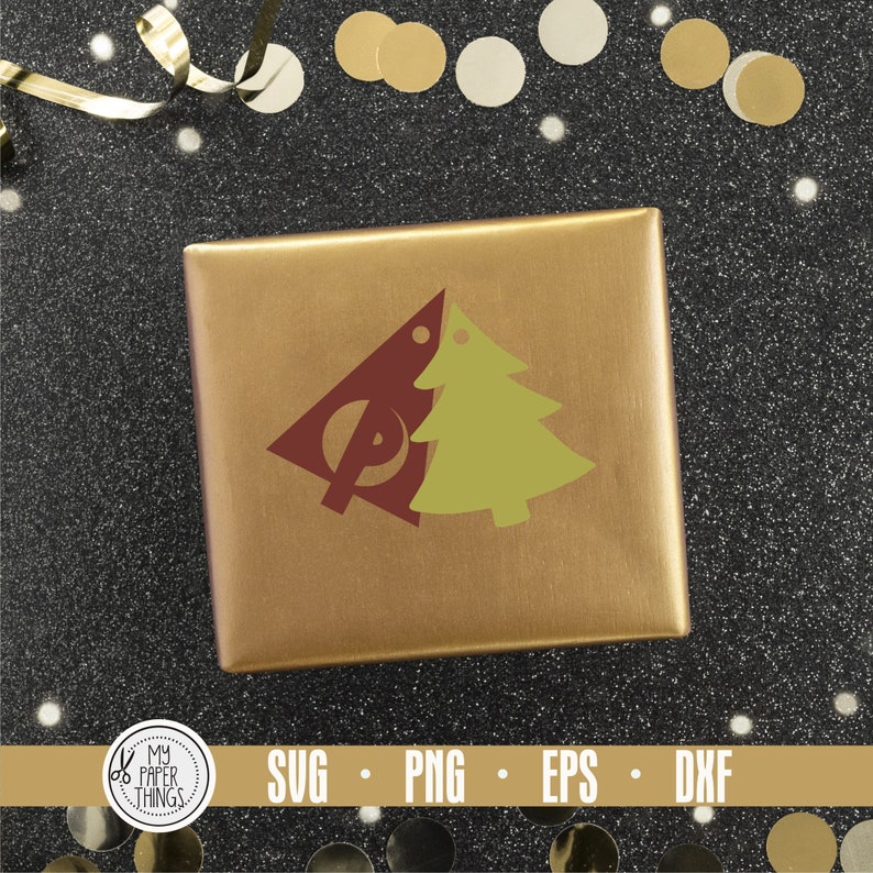 Christmas Gift Tags Svg Bundle Monogram Svg Christmas Tree - Etsy