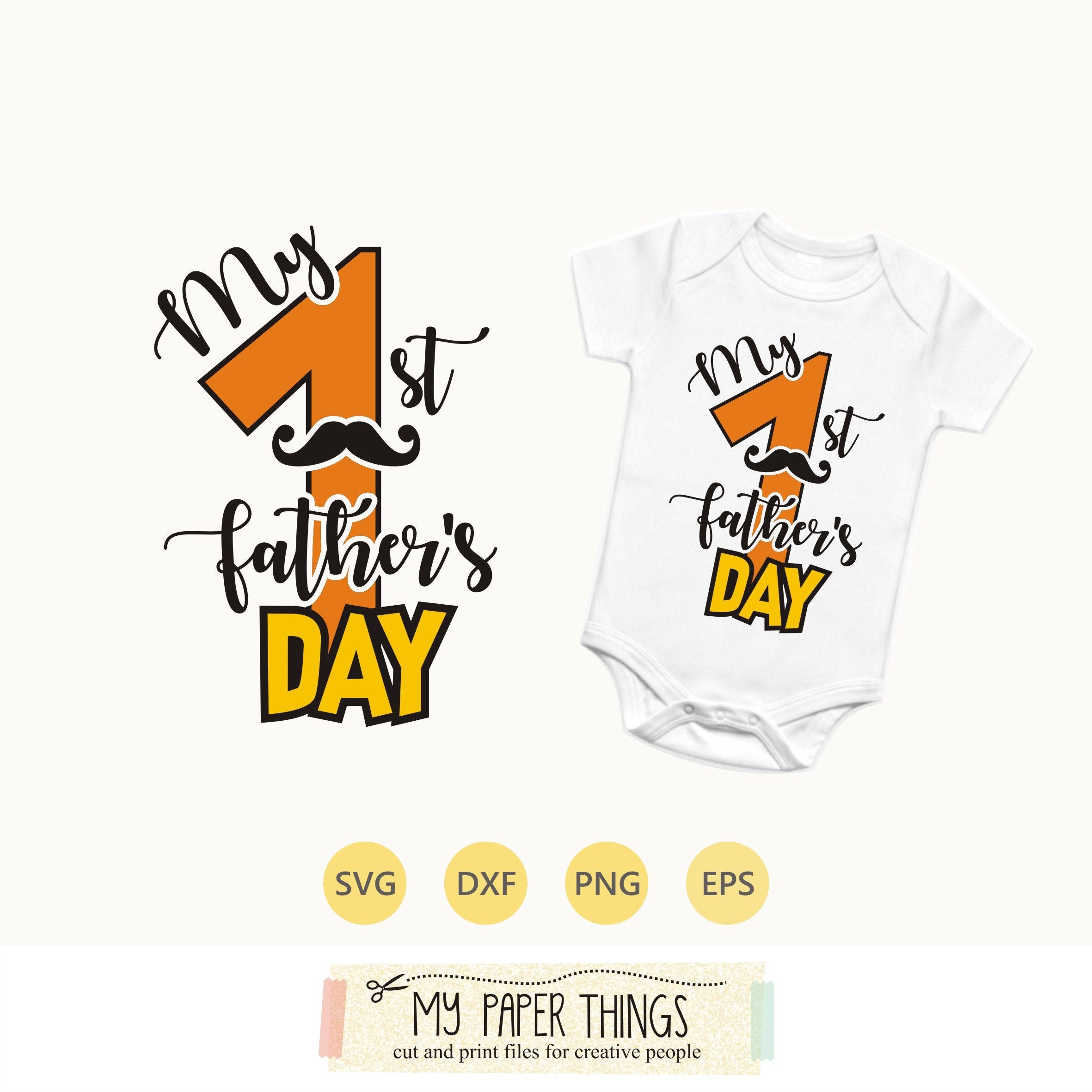 My first Father's day SVG 1st Fathers Day SVG Baby | Etsy