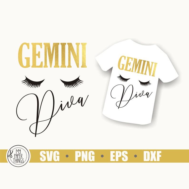 Download Gemini sign SVG Birthday svg Diva svg Horoscope SVG | Etsy