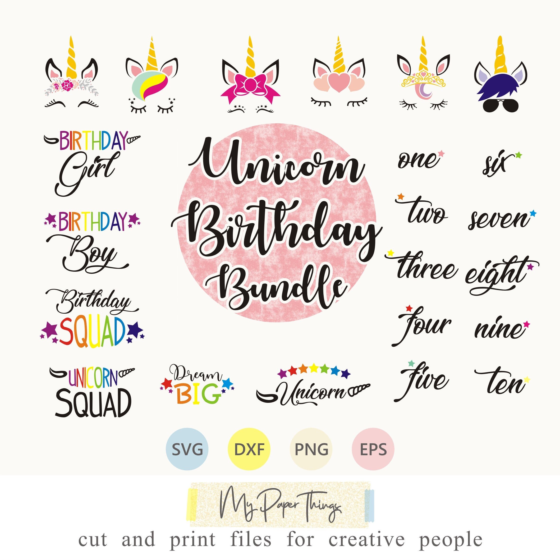 Free Free 65 Unicorn Family Birthday Svg SVG PNG EPS DXF File
