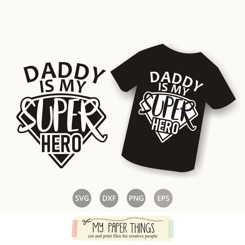 Download Daddy is my super hero svg Fathers day svg Daddy decal | Etsy