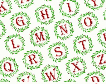 Monogram SVG Bundle | Christmas Wreath cut files | Leaves Frame | Laurel wreath svg | eps, dxf, png, svg files for cricut, silhouette cameo