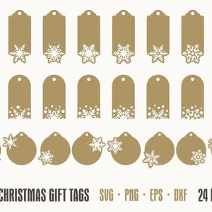 Christmas Gift tags svg bundle | Christmas Label svg