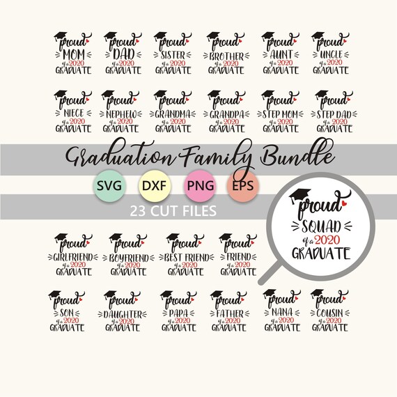 Download Proud Of A Graduate Bundle Graduation Family Svg Bundle Etsy PSD Mockup Templates