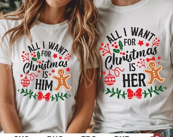 Funny Christmas Couple svg png, Matching Christmas Shirts svg
