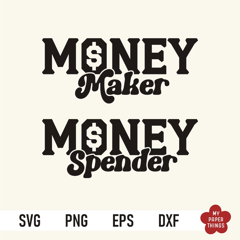 funny couple matching shirt svg, money maker, money spender, funny valentine svg, lover svg, mr mrs svg, husband wife svg, couple shirt svg