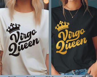 Virgo Queen Svg, Virgo Zodiac Sign svg, Virgo Png, Virgo Birthday Svg, August September Birthday svg, Virgo Astrology sign svg