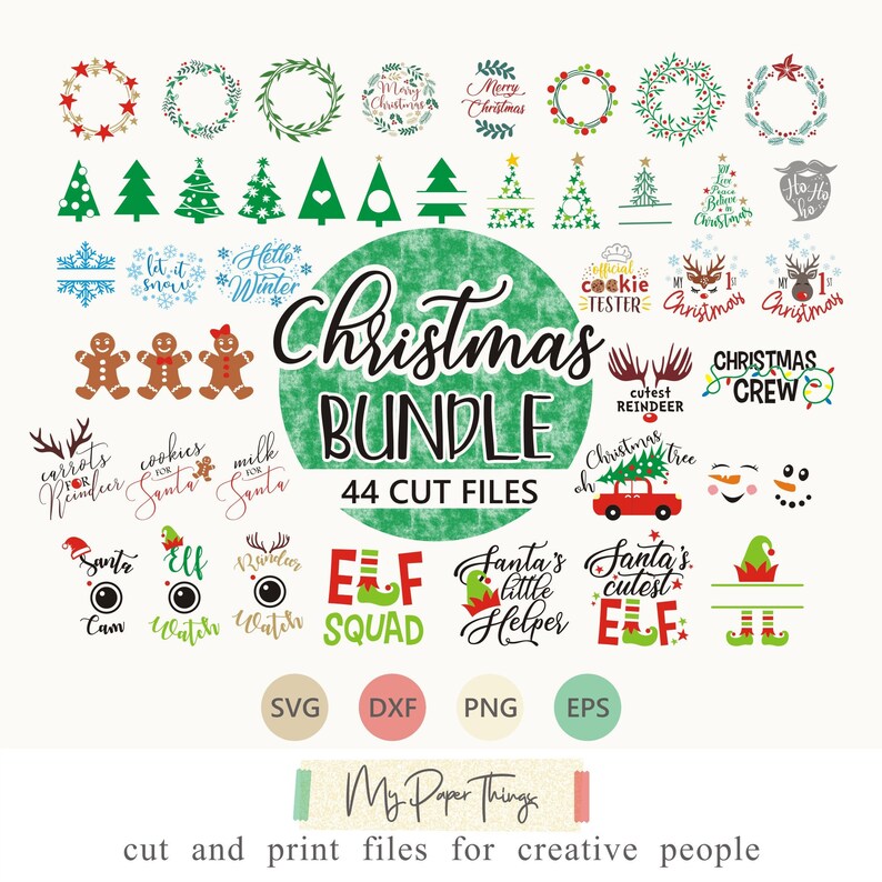 Download Christmas Bundle Svg Christmas Svg Files For Cricut Etsy