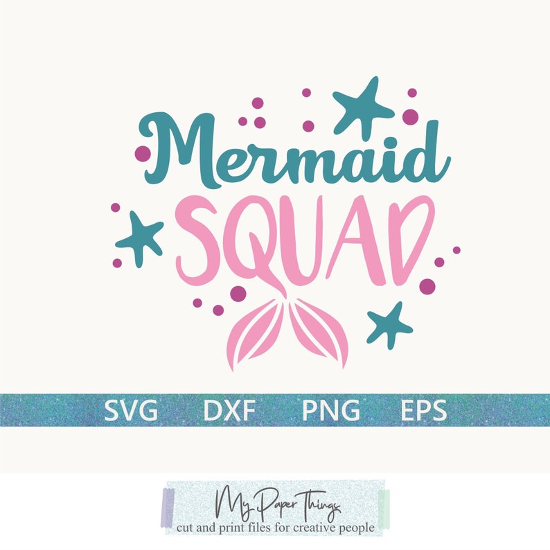 Download Mermaid squad svg Mermaid birthday party svg Mermaid svg ...