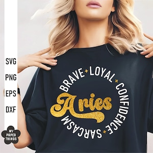 Aries Aries svg, Aries Sternzeichen Zeichen svg, Widder Geburtstag svg, März April Geburtstag svg, Geburtstag Königin svg, positive Merkmale svg