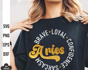 Aries Aries svg, Aries Sternzeichen Zeichen svg, Widder Geburtstag svg, März April Geburtstag svg, Geburtstag Königin svg, positive Merkmale svg