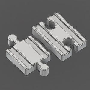 Wooden Train Track Reverser Set | 3D Print File | Digital STL/3MF Toy Accessory
