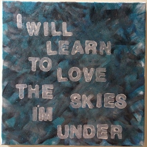 Mumford & Sons Letra/Cita Pintura acrílica sobre lienzo 12 x 12