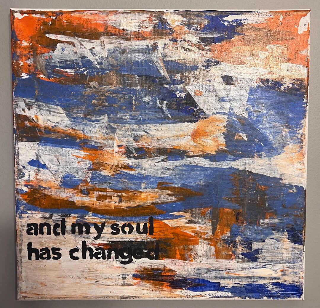 Noah Kahan Orange Juice Lyric/quote Acrylic Painting on Canvas 12 X 12 Etsy