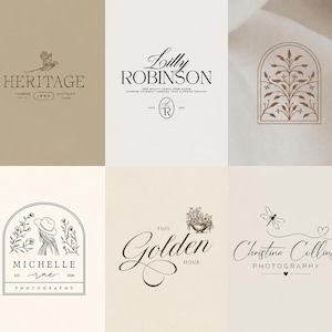Custom Hand Drawn Logo Design, Minimalist, Feminine, Luxury, Modern, Digital Product