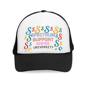 Autism Awareness Trucker Hat: Spectrum Support Sisters Cap