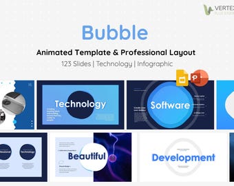 Blasen Animierte Power Point Vorlage | Infografik | High-End | Dynamische Übergänge & professionelles Layout