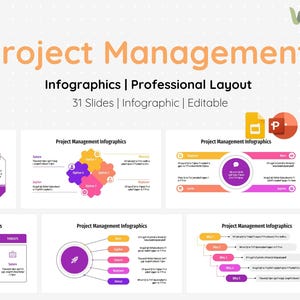 Projektmangement Infografiken Power Point Vorlage | Infografik | High-End | Professionelles Layout