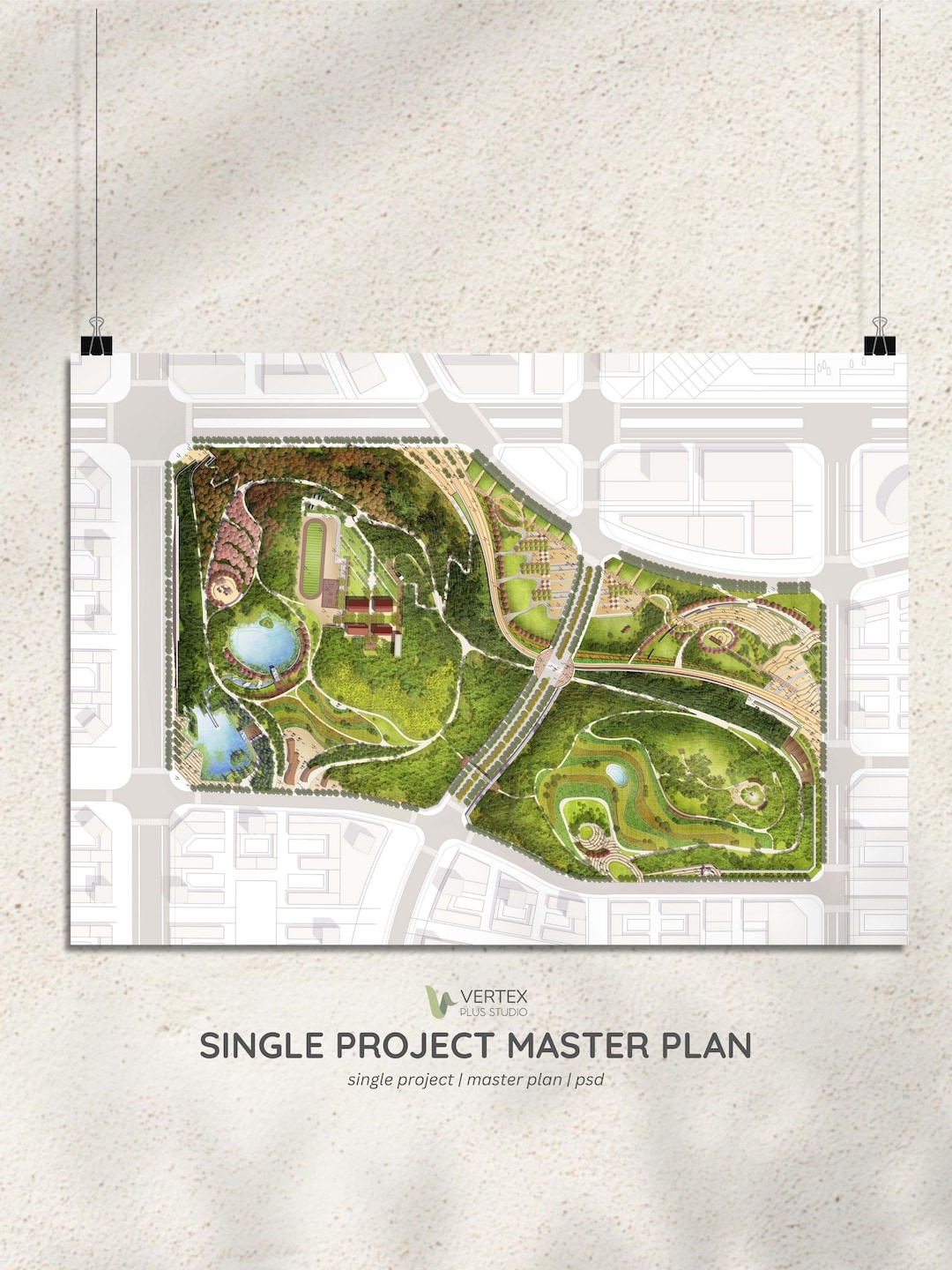 Landscape Architecture Master Plan | Urban Design Site Plan | PSD ...