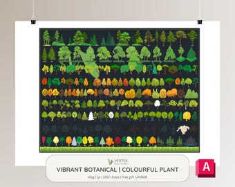 Vibrant Botanical Colourful Plant | Landscape Urban Design| AutoCAD jpg