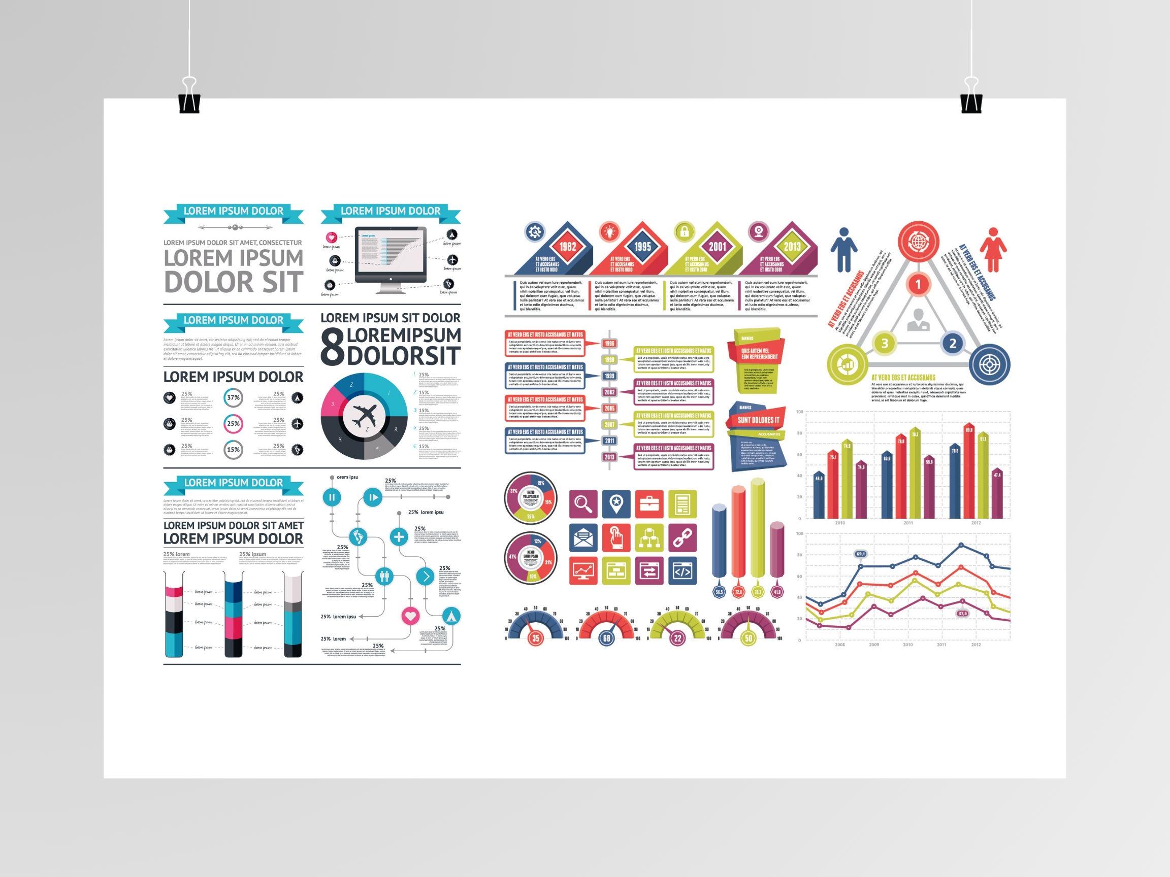 Infographic Illustration Set Vol1 | Editable Vector Infographics Bundle ...