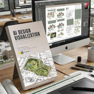 E-book de Visualização de Design com IA | Framework Completo de Fluxo de Trabalho de Design | Designer, Arquiteto, Paisagista, Designer de Interiores | Atualizações Vitalícias | Mais de 100 páginas