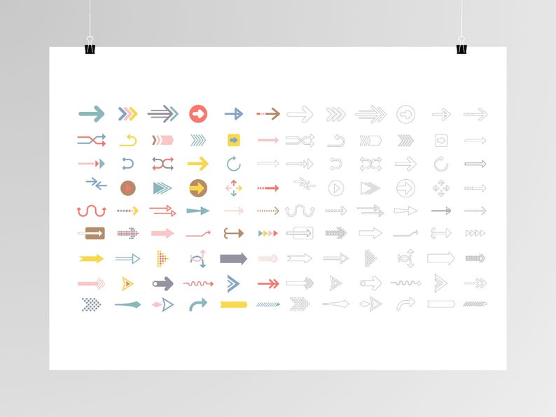 Architectural Arrow Symbol | Site Analysis Diagram (AI, PSD) - Etsy