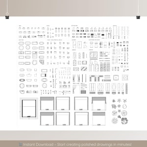 Dynamic Autocad Block Vol4 Library Premium | 1000+ | Full Block Set DWG ...
