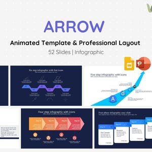 Arrow Animated Powerpoint Template | Infographic | High-end | Dynamic ...