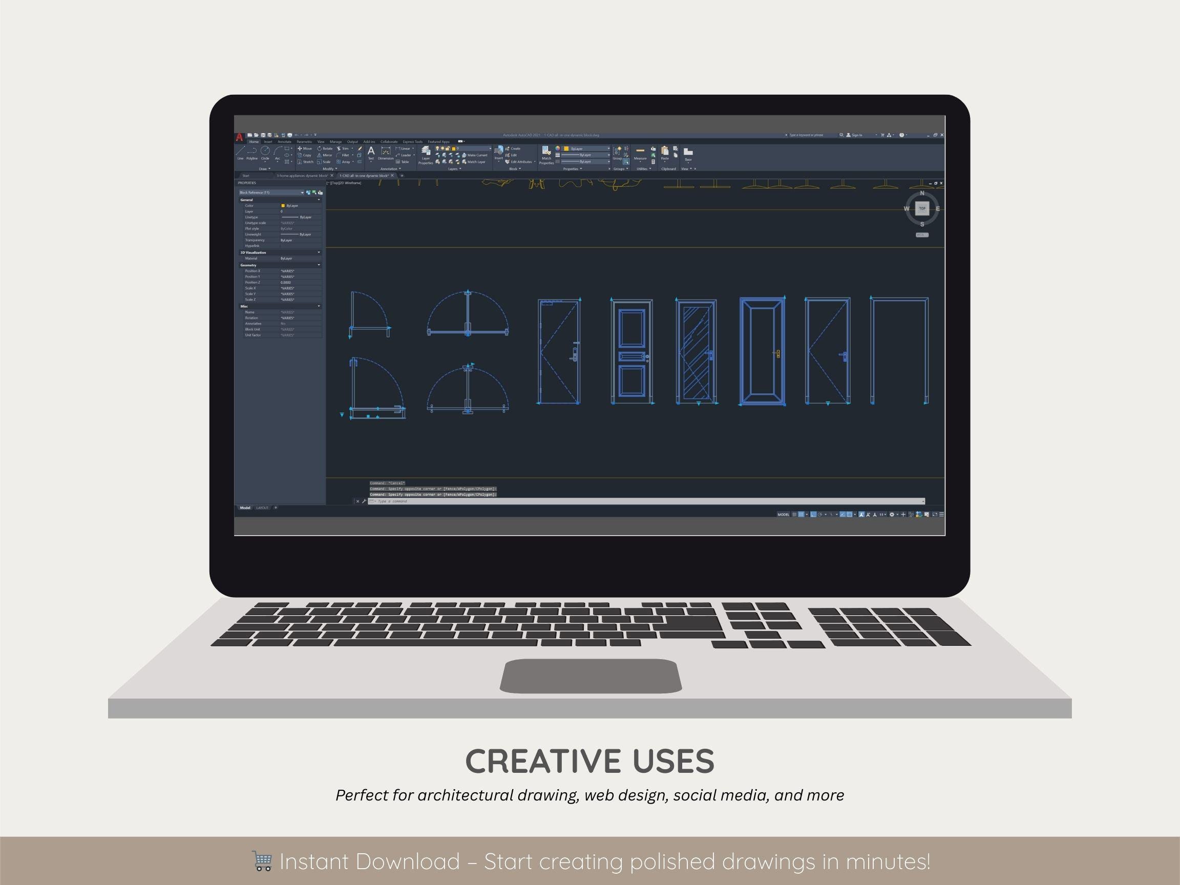 Dynamic Autocad Block Library Vol.1 | 1000+ | Full Block Set DWG ...