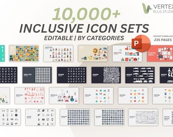 10000+ Editable PowerPoint Icons | Presentation & Proposal (Digital Download)