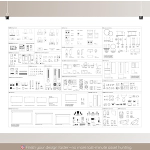 Dynamic AutoCAD Block Library vol.1 | 1000+ | Full block set DWG | Architectural, Interior, Landscape, Design | Free Gift image 2