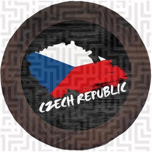 Czech Republic Flag Beer Drink Mug Glass Lid Cover Bierdeckel® Germany Themed Glass Biergarten Stein Bug Protection Reusable Spike