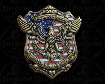 USA Semiquincentennial Hat Pin - 250th Anniversary American Eagle Shield - 1776-2026 Commemorative Lapel Pin - Patriotic Badge Independence