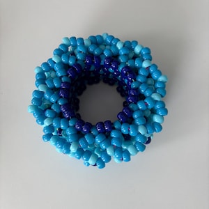 Blue Rotator Kandi Cuff 180mm wrist circumference