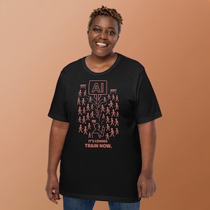 Entraînez des agents IA | T-shirt graphique Intelligence Artificielle | T-shirt unisexe