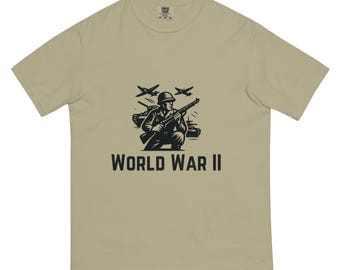 Men’s World War II tshirt WWII history tshirt