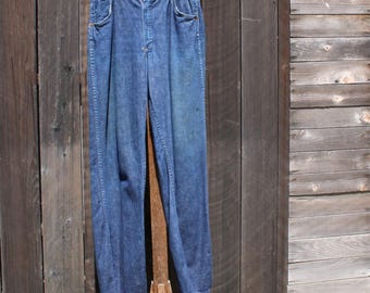 VTG 60s Dee Cee Bootcut Flare Jeans 27" Western Cowboy Rodeo