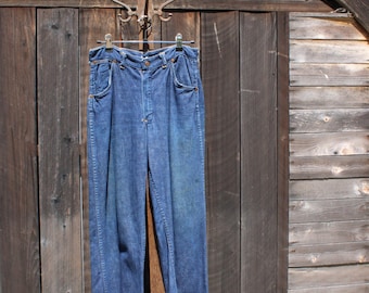 VTG 60-tals Dee Cee Bootcut Flare Jeans 27" Western Cowboy Rodeo