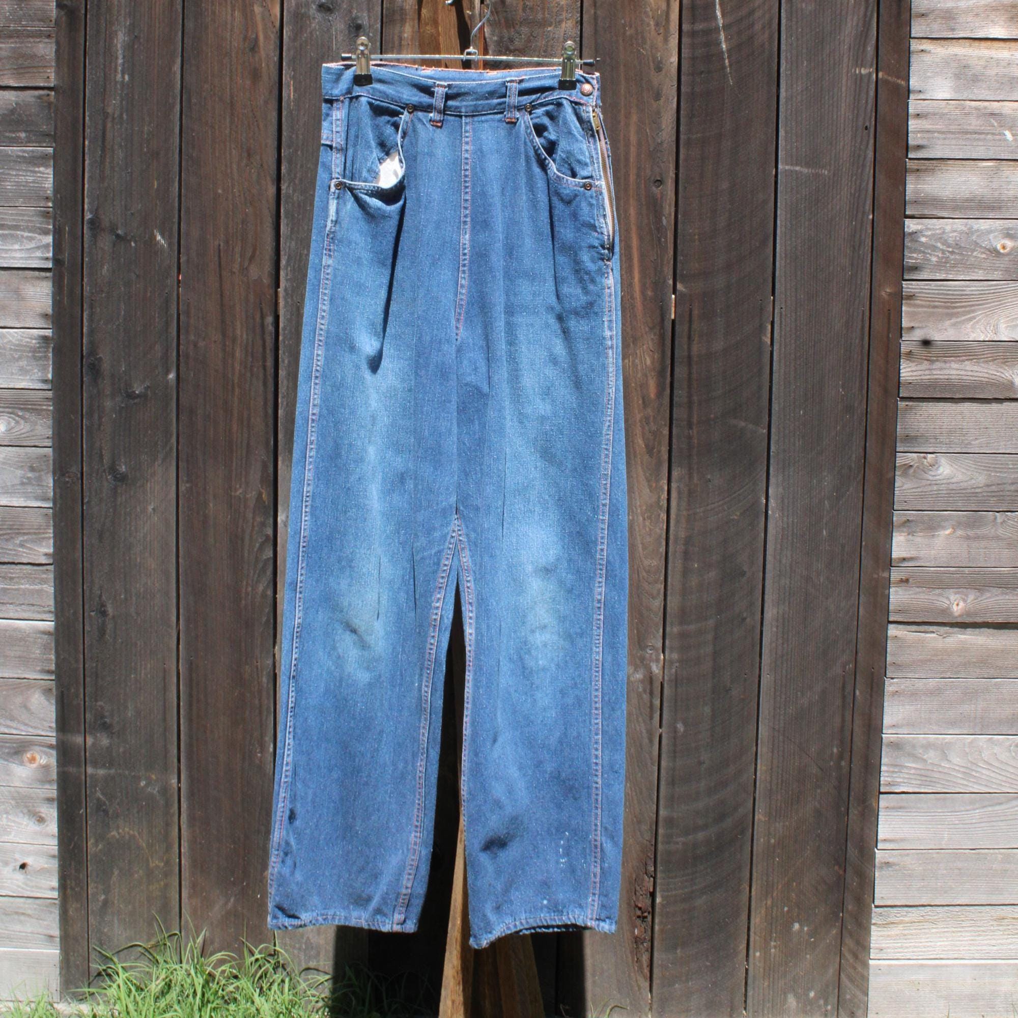 Vintage side zip jean - Etsy 日本