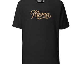 Leopard Print “Mama” T-Shirt – Bold, Stylish Everyday Mom Shirt