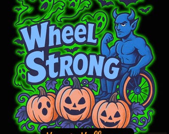Wheel Strong Halloween Coloring Book | 20+ Inclusive Pages | 8.5x8.5 | Fun Spooky Designs | Disability Representation”
