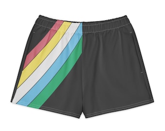 Disability Pride Flag Shorts – Unisex Cotton Casual Wear